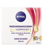 kremai nuo rauksliu - Nivea Anti-Wrinkle Firming 45+ Day Cream 50ml - 2 nuotrauka