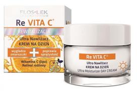 Dieninis drėkinamasis veido kremas Floslek ReVita C Ultra 45+ 50 ml