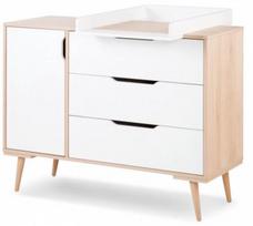 balta komoda - Klups Sofie, 74 cm x 54 cm, balta - 2 nuotrauka