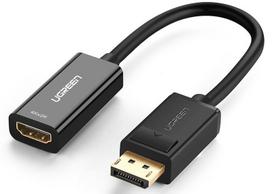 displayport hdmi adapteri - UGREEN MM137 DisplayPort (male)  - HDMI (female) Adapter 4K (black) - 1 nuotrauka