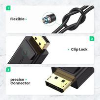 displayport hdmi adapteri - UGREEN MM137 DisplayPort (male)  - HDMI (female) Adapter 4K (black) - 5 nuotrauka