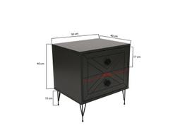 lunos - Kalune Design Luna, antracito, 40 x 50 x 55 cm - 8 nuotrauka