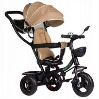 triratukas - Triratukas EcoToys Three-wheeled Bike Beige - 6 nuotrauka