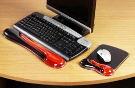 mouse pad gel - Kensington Duo Gel Mouse Pad Black/Red - 2 nuotrauka