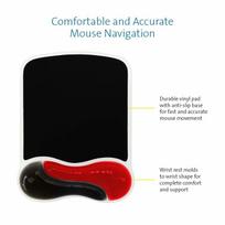 mouse pad gel - Kensington Duo Gel Mouse Pad Black/Red - 4 nuotrauka