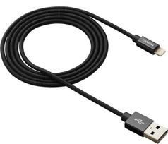 pakrovejas lightning - Canyon Metalic Shell USB To Apple Lightning Cable 1m Black - 3 nuotrauka