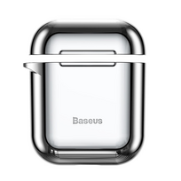 Baseus Metallic Shining AirPod silicone case Silver
