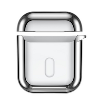ausines apple airpod - Baseus Metallic Shining AirPod silicone case Silver - 3 nuotrauka