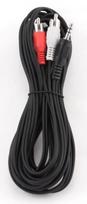 3.5 mm to 3.5 mm kabelis - Gembird Cable AUDIO 3.5mm - 2 PHONO 5m - 2 nuotrauka