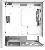 zalman korpusas - ZALMAN Z1 Iceberg White (Baltas) - 6 nuotrauka