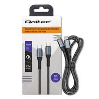 usb c 100w laidas - Qoltec 52357 - 4 nuotrauka