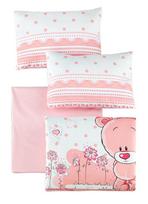 vaikiska patalyne - Patalynės užvalkalų komplektas Mijolnir Pinky, baltas/rožinis, 100x150 cm - 2 nuotrauka