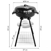 griliaus kepsnines - Modern Home Garden Grilis with lid - 6 nuotrauka