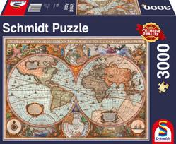 Dėlionė Schmidt Ancient World Map 58328, 3000 vnt.