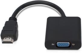 Adapteris MicroConnect HDMI to VGA HDMVGA1B, juoda, 0.15 m