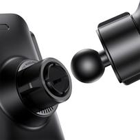 qi wireless charging - Baseus Wisdom car  mount with Qi inductive charger (black) - 6 nuotrauka