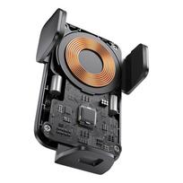 qi wireless charging - Baseus Wisdom car  mount with Qi inductive charger (black) - 8 nuotrauka