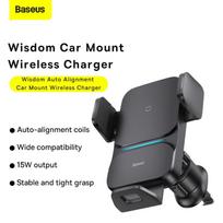 qi wireless charging - Baseus Wisdom car  mount with Qi inductive charger (black) - 12 nuotrauka
