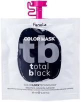 moto kauke - Fanola Color Mask dažomoji plaukų kaukė 30 ml. - Total Black - 1 nuotrauka