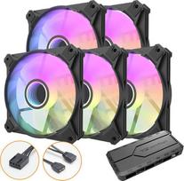 korpuso ventiliatoriai argb - Darkflash Infinty 8 5in1 - 2 nuotrauka