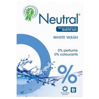 NEUTRAL Mainwash, baltiems audiniams, 18 skalbimų