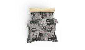 patalynes 4 daliu - Patalynės užvalkalų komplektas Mijolnir Duvarda Kediler, pilkas, 200x220 - 2 nuotrauka