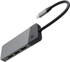 usb c hub 7in1 - GREEN CELL HUB USB-C GC Connect 3xUSB 3.1 HDMI 4K, NOAGREHUBGC01 - 1 nuotrauka