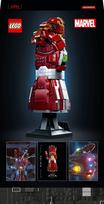 lego modeliai - LEGO Marvel Iron Mans Nano Glove 76223 - 3 nuotrauka