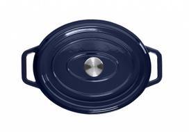 grand feu - Puodas Grand Feu mėlynas ovalus 5,6l - 3 nuotrauka