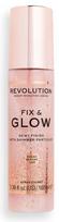 makeup fixing spray - Makeup Revolution London Fix & Glow Dewy Finish 100ml Makiažo fiksatorius - 1 nuotrauka