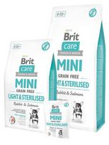 Brit Mini Light For Sterilized Rabbit & Salmon, žuvis, 7 kg