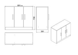 baltas stalas darbui - Kalune Design VO16 W, balta, 60 x 140 x 73.8 cm - 10 nuotrauka