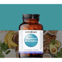 viridian magnesium - Magnis, vitaminas B6 ir šaftranas. Maisto papildas - 3 nuotrauka