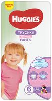 HUGGIES PANTS Girls 6 (15-25kg), 44 vnt.
