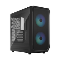 Fractal Design Focus 2 RGB TG Clear Tint, juoda