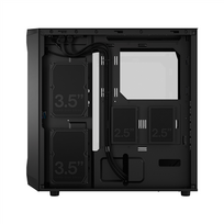 fractal design - Fractal Design Focus 2 RGB TG Clear Tint, juoda - 5 nuotrauka