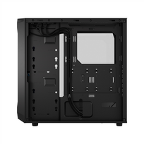 fractal design - Fractal Design Focus 2 RGB TG Clear Tint, juoda - 6 nuotrauka