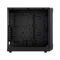 fractal design - Fractal Design Focus 2 RGB TG Clear Tint, juoda - 7 nuotrauka