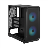fractal design - Fractal Design Focus 2 RGB TG Clear Tint, juoda - 8 nuotrauka