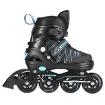 roller skates - Reguliuojamo dydžio riedučiai-pačiūžos Nils Extreme NH11912 A 2in1, juodi/mėlyni - 8 nuotrauka