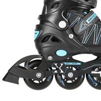 roller skates - Reguliuojamo dydžio riedučiai-pačiūžos Nils Extreme NH11912 A 2in1, juodi/mėlyni - 10 nuotrauka