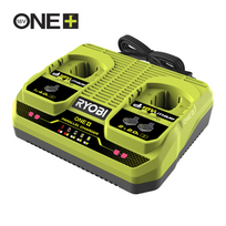 ryobi akumuliatorius - ONE+ dvigubas įkroviklis Ryobi RC18240, 18 V - 2 nuotrauka