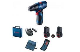 bosch gsr 12v - BOSCH  GSR 120-LI, 2x2,0Ah LI-ION + PRIEDAI 23 vnt. - 1 nuotrauka