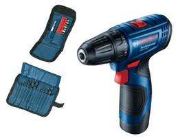 bosch gsr 12v - BOSCH  GSR 120-LI, 2x2,0Ah LI-ION + PRIEDAI 23 vnt. - 2 nuotrauka