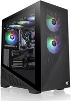 atx korpusai - Thermaltake Divider 370 TG ARGB Black, juoda - 1 nuotrauka