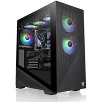 atx korpusai - Thermaltake Divider 370 TG ARGB Black, juoda - 2 nuotrauka