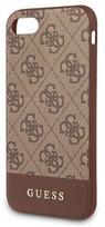 iphone 7 deklas - Guess 4G Stripe Collection Back Case For Apple iPhone 7/8/SE 2020 Brown - 2 nuotrauka