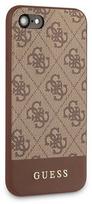 iphone 7 deklas - Guess 4G Stripe Collection Back Case For Apple iPhone 7/8/SE 2020 Brown - 3 nuotrauka