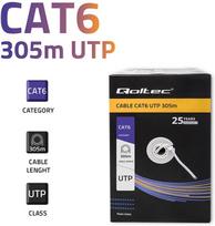 utp kabelis cat6e 305m - QOLTEC 50359 UTP network cable CAT6 305m - 5 nuotrauka