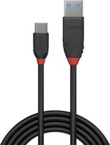 usb c 10gbps laidas - CABLE USB3.2 A-C 1.5M/BLACK 36917 LINDY - 2 nuotrauka
